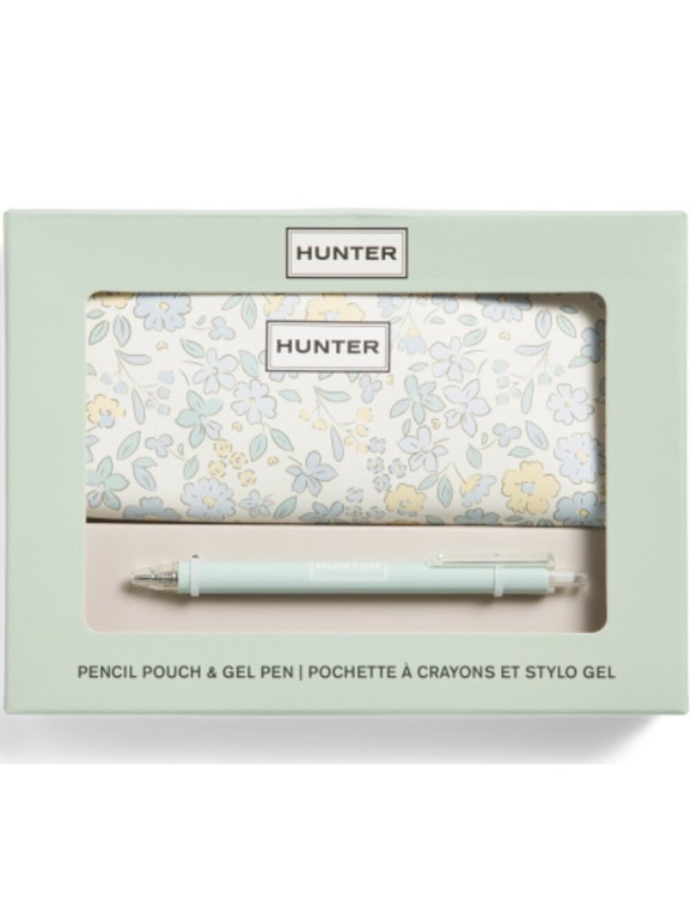 Hunter Azure & Sunshine Gel Pen & Pencil Pouch Set | NWT